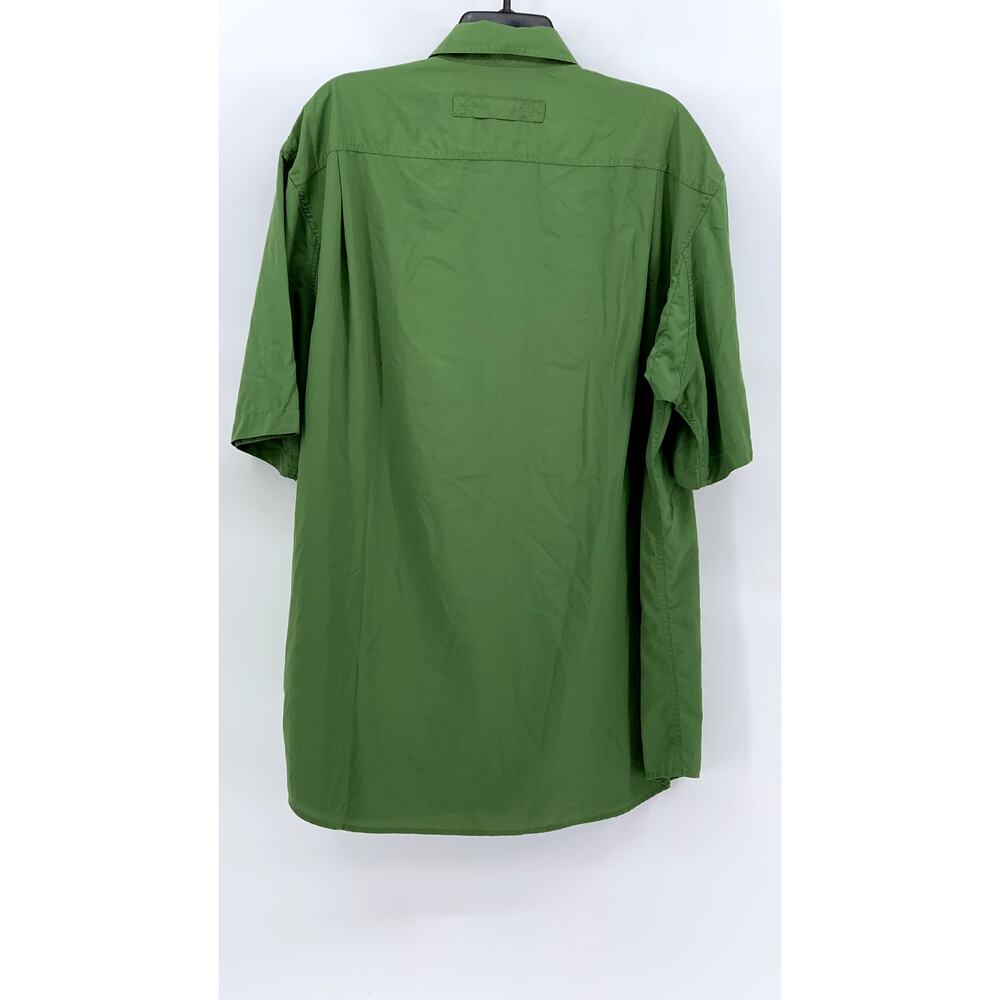 DULUTH TRADING CO Men's Tall Dark Green Button-Up Shirt SZ LT